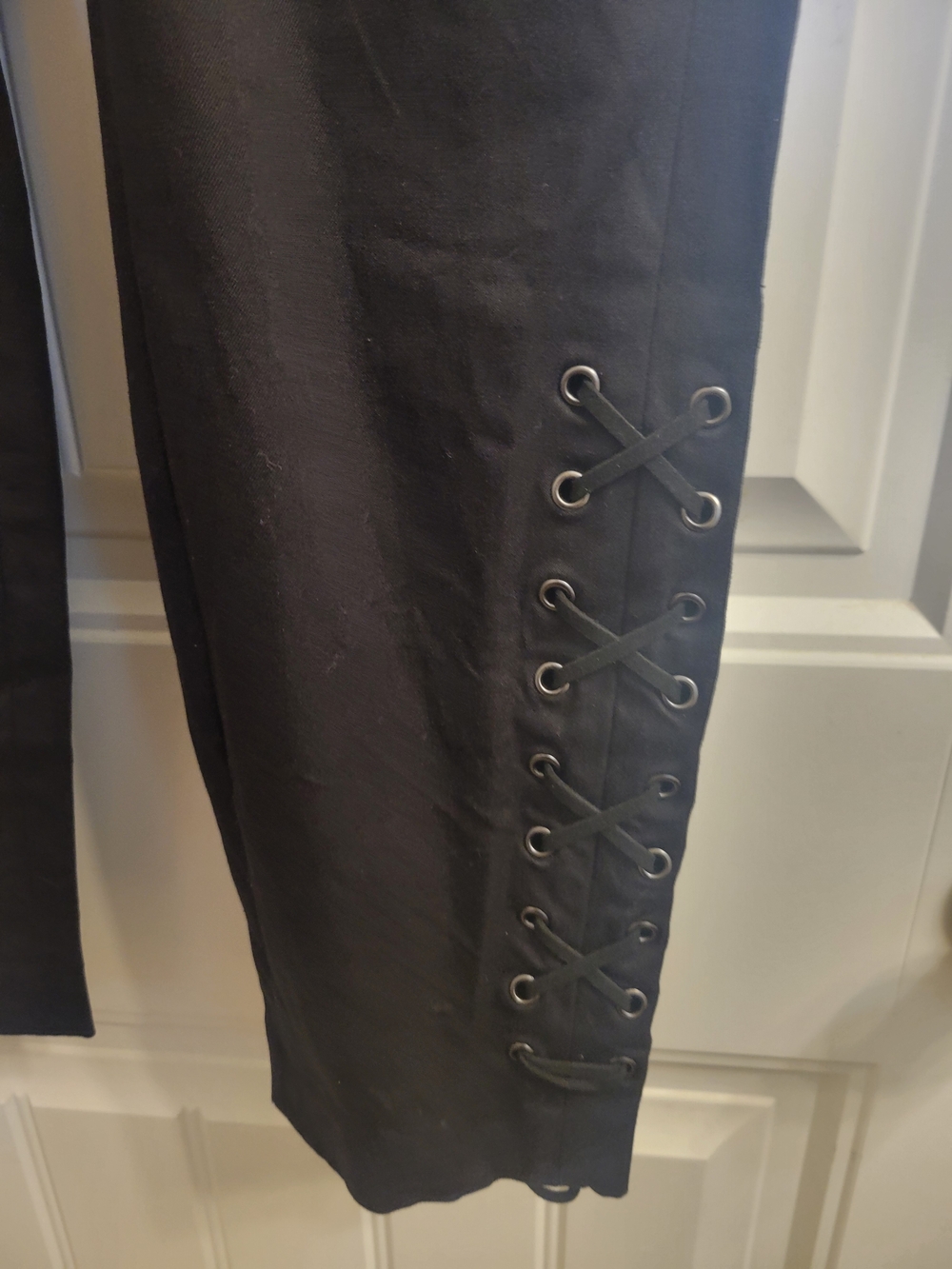 2/$20 Women's Black Lace-Up Side Detail Pants